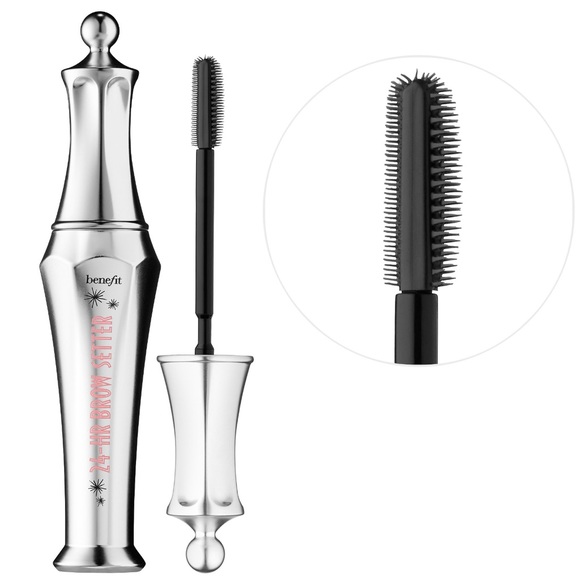 NIB Benefit Cosmetics 24-HR Brow Setter Clear Eyebrow Gel & Patrick Ta Wax Brush - Picture 2 of 5